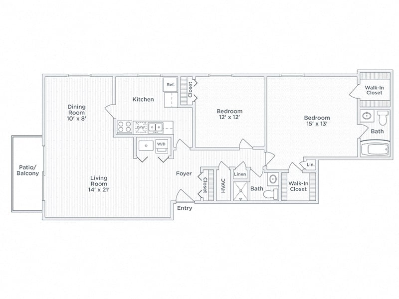 2 bedroom apartment for rent