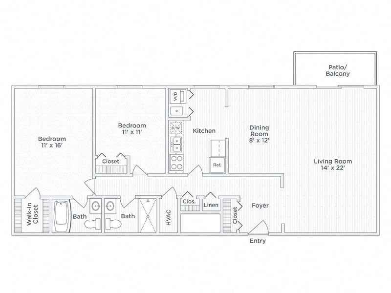 2 bedroom apartment for rent