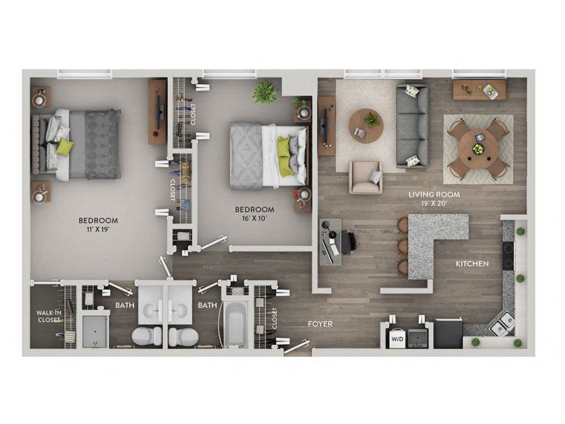 2 bedroom apartment for rent