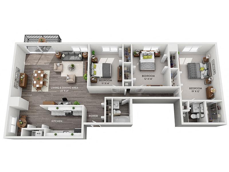 3 bedroom apartment for rent